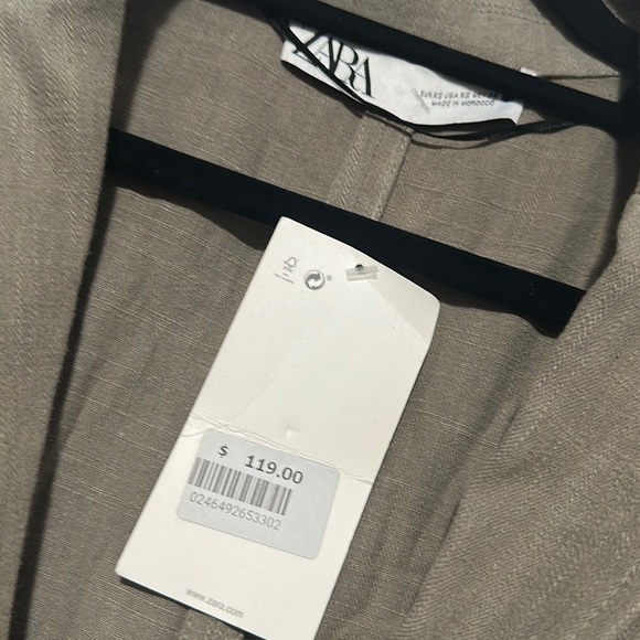 Zara Tan Blazer Jacket - Picture 4 of 9